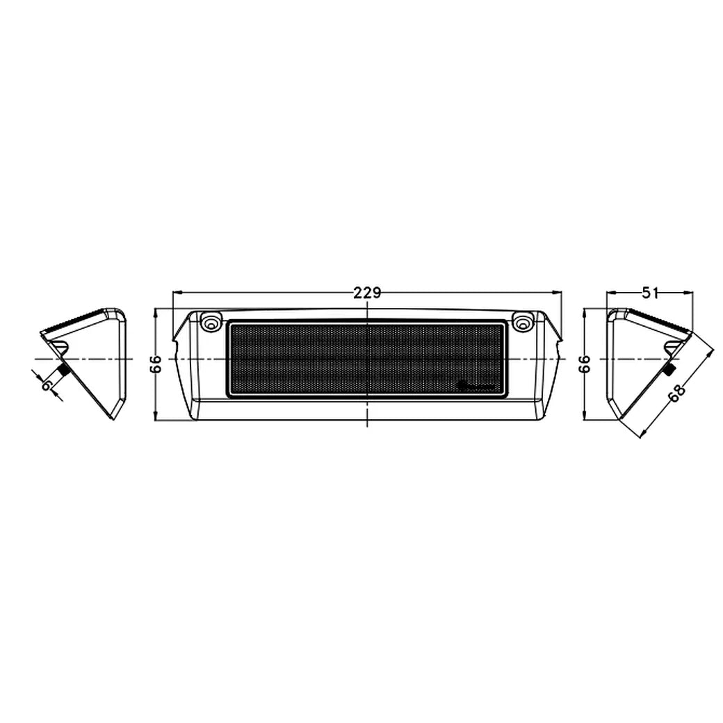 Marine Light|9 Inch 36W 2,880 LM, 6,000K|12V 24V LED Light for Marine