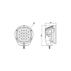 90W 7,200 Lumens,6000K| PC Lens|CREE LED|Round LED Driving Lights