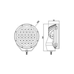 150W 12,000LM,6000K|Spot Light|CREE|LED Off Road Driving Lights