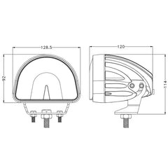 5inch 20W 9-110V Forklift Safety Blue Red Green Arc Beam LED Light