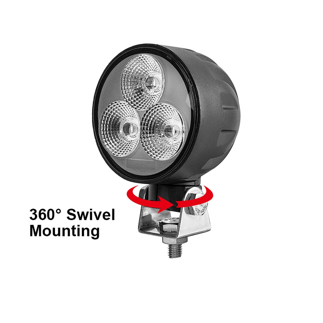 3inch 30W Swivel Mounting Utility LED Work Light EMC CISPR25 CLASS 4